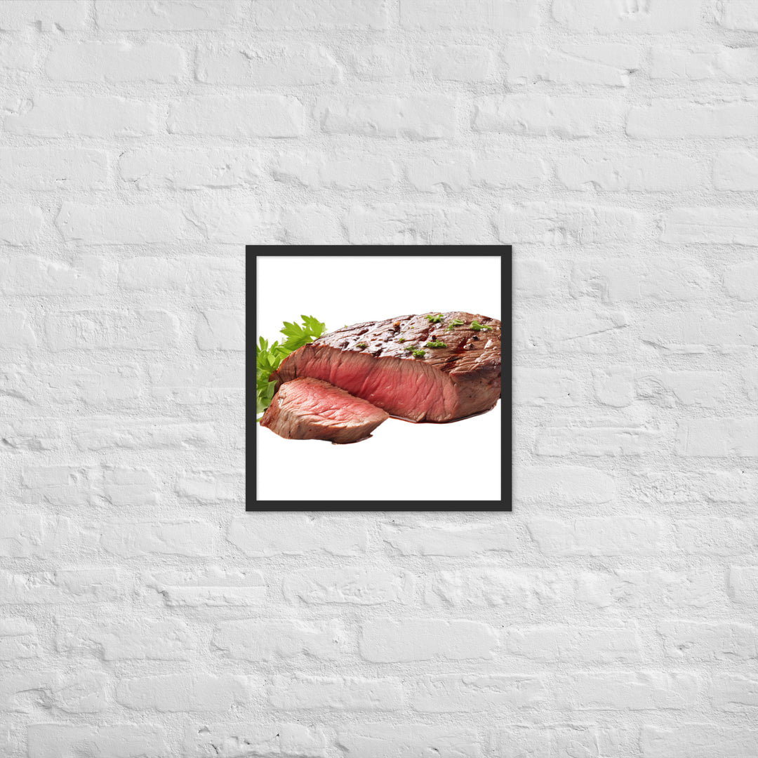 Sirloin Steak Framed poster 🤤 from Yumify.AI