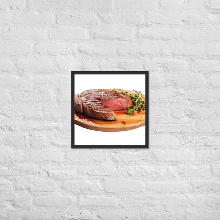 Sirloin Steak Framed poster 🤤 from Yumify.AI