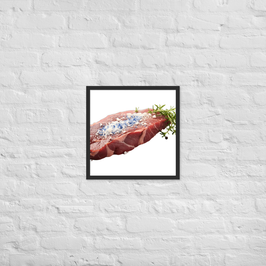 Blue Rare Steak Bliss Framed poster 🤤 from Yumify.AI