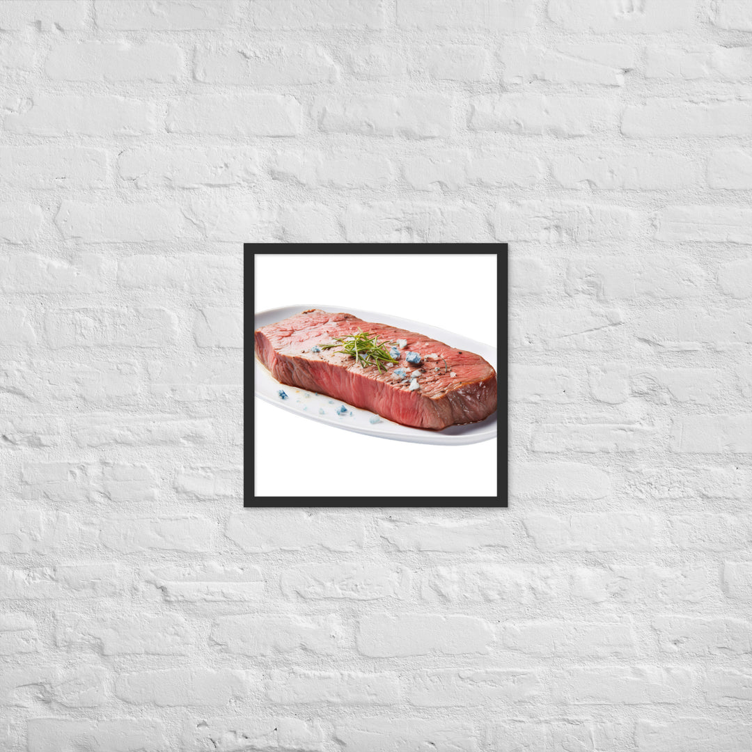 Blue Rare Steak Bliss Framed poster 🤤 from Yumify.AI