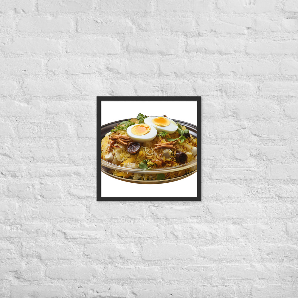 Layered Chicken Biryani Framed poster 🤤 from Yumify.AI