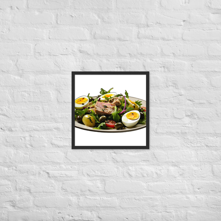 Tuna Nicoise Salad Framed poster 🤤 from Yumify.AI