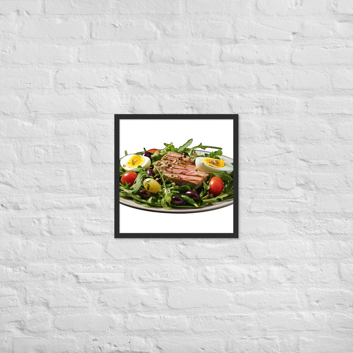 Tuna Nicoise Salad Framed poster 🤤 from Yumify.AI