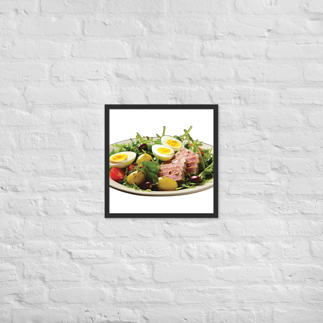 Tuna Nicoise Salad Framed poster 🤤 from Yumify.AI