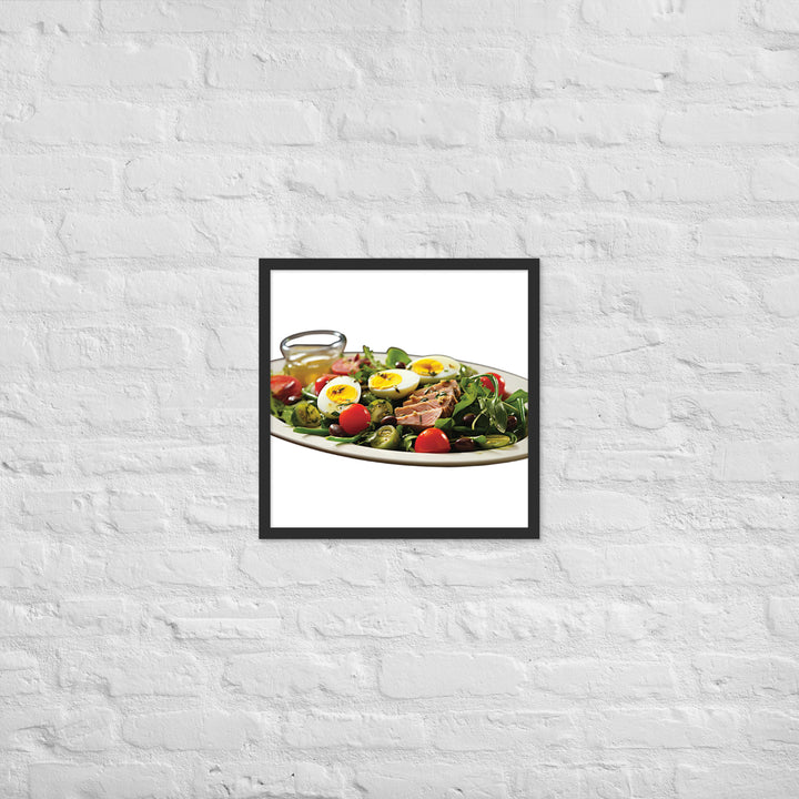 Tuna Nicoise Salad Framed poster 🤤 from Yumify.AI