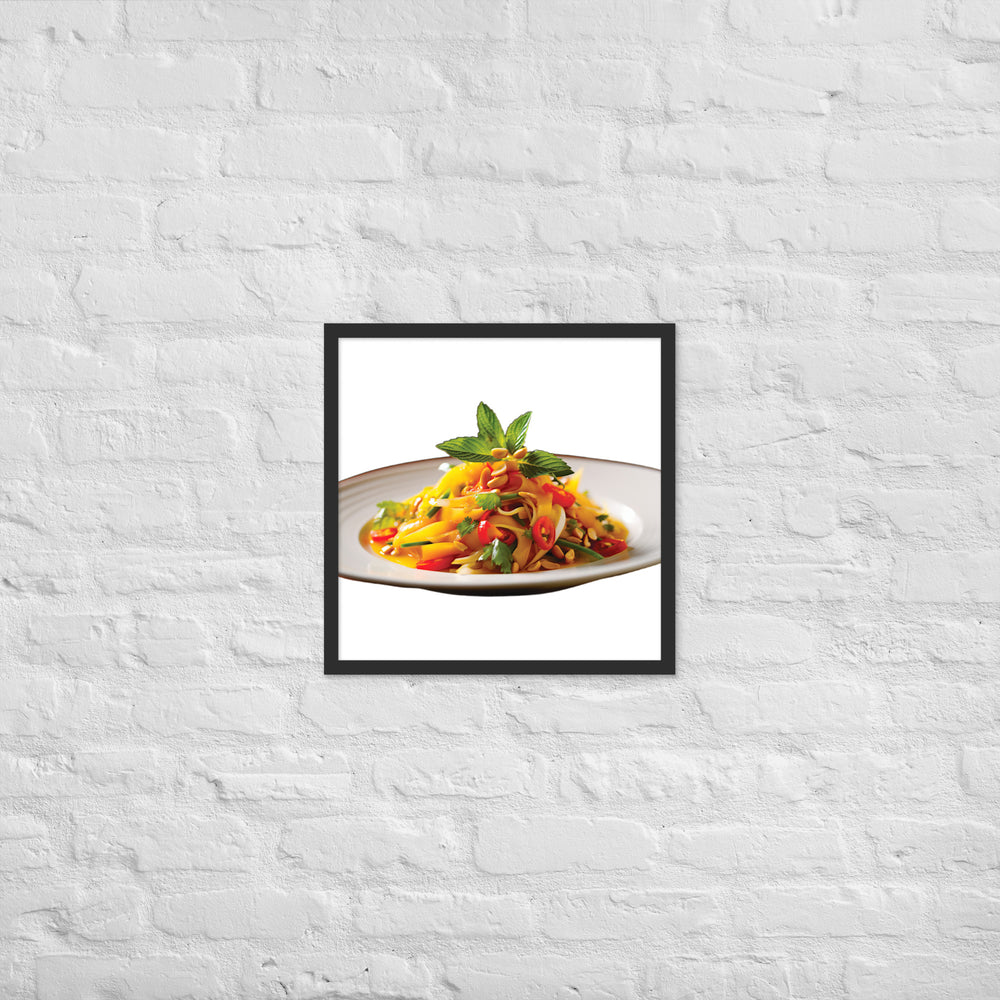 Thai Mango Salad Framed poster 🤤 from Yumify.AI