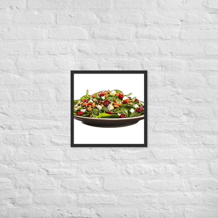 Spinach Salad Framed poster 🤤 from Yumify.AI