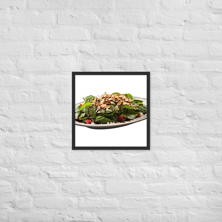 Spinach Salad Framed poster 🤤 from Yumify.AI