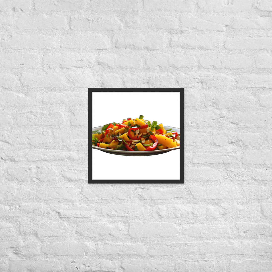 Thai Mango Salad Framed poster 🤤 from Yumify.AI