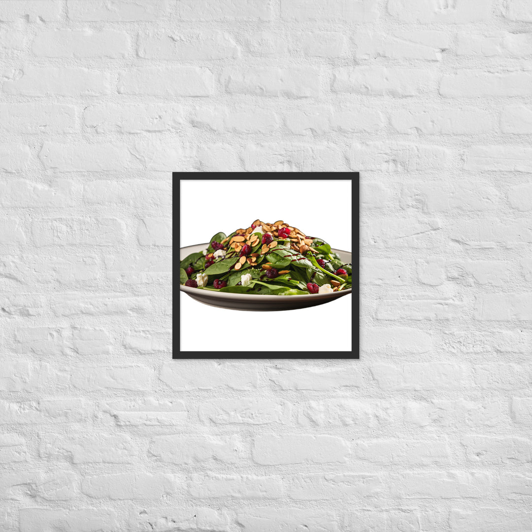 Spinach Salad Framed poster 🤤 from Yumify.AI