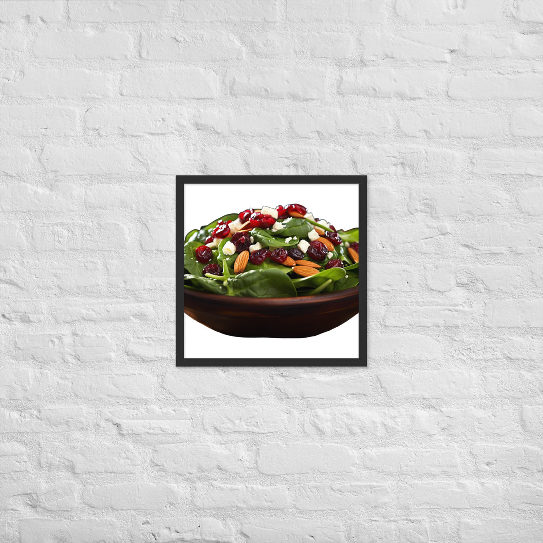 Spinach Salad Framed poster 🤤 from Yumify.AI