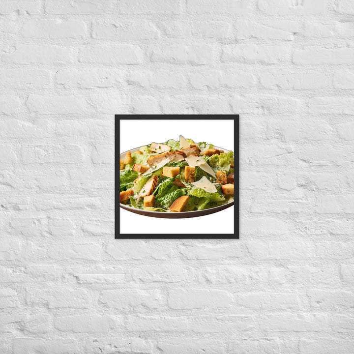 Fresh Caesar Salad Framed poster 🤤 from Yumify.AI