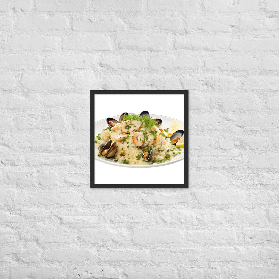 Seafood Risotto Framed poster 🤤 from Yumify.AI