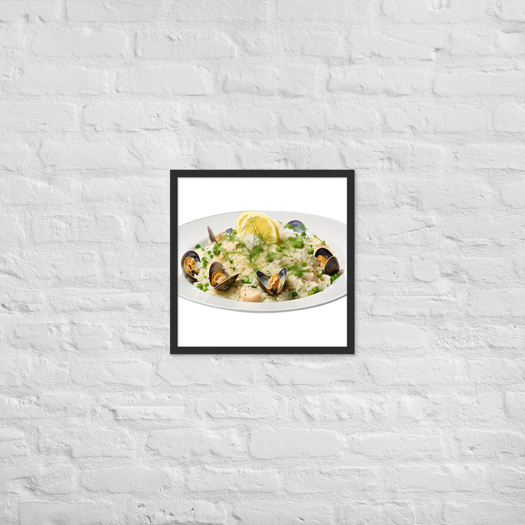 Seafood Risotto Framed poster 🤤 from Yumify.AI