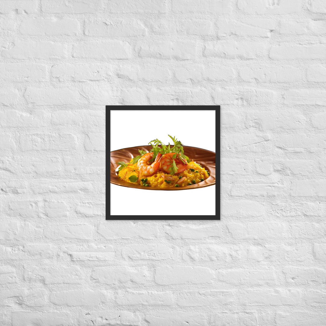 Saffron Risotto Framed poster 🤤 from Yumify.AI