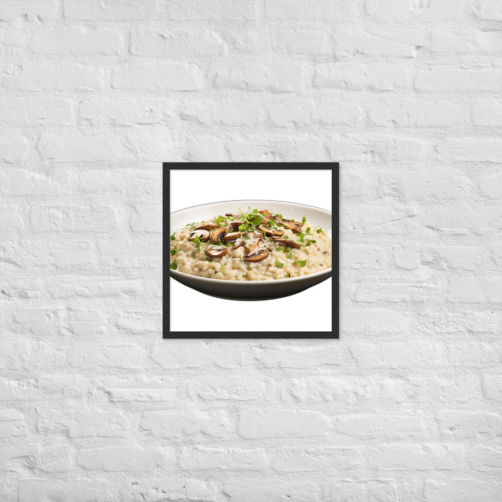 Creamy Mushroom Risotto Framed poster 🤤 from Yumify.AI