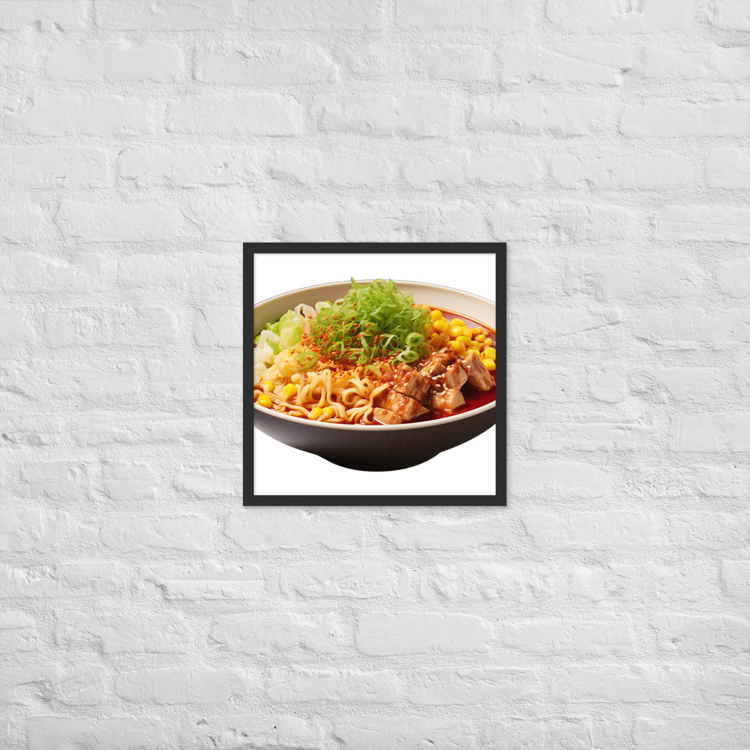 Spicy Miso Ramen Framed poster 🤤 from Yumify.AI