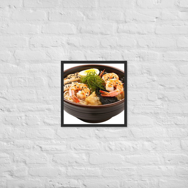 Seafood Extravaganza Ramen Framed poster 🤤 from Yumify.AI