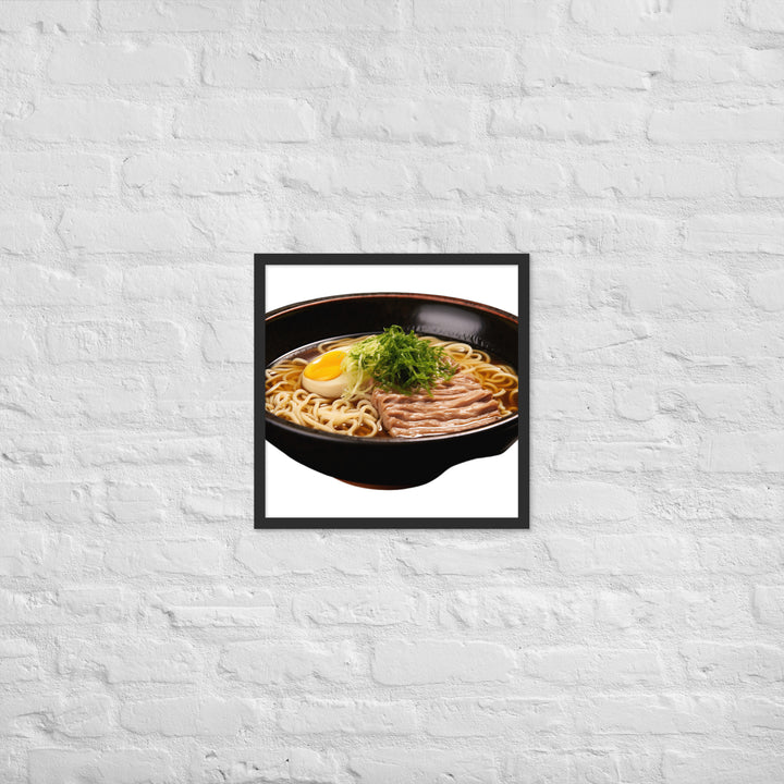 Cold Tsukemen Ramen Framed poster 🤤 from Yumify.AI