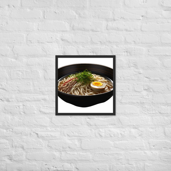 Cold Tsukemen Ramen Framed poster 🤤 from Yumify.AI