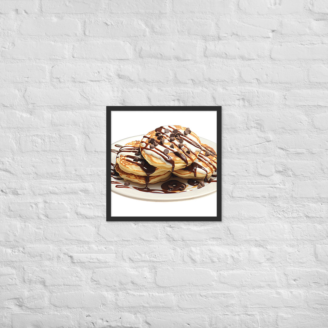 Chocolate Chip Pancakes Framed poster 🤤 from Yumify.AI