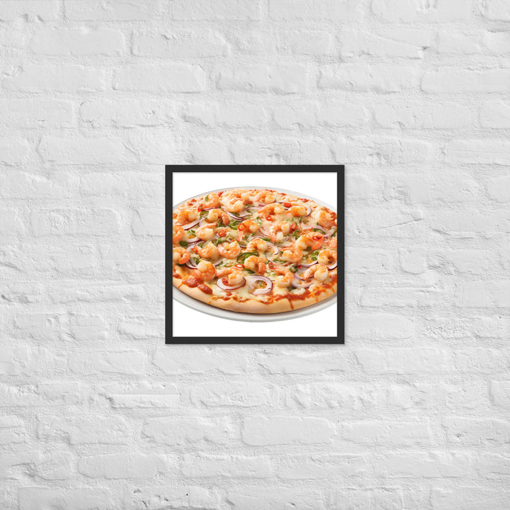 Seafood Supreme Pizza Framed poster 🤤 from Yumify.AI