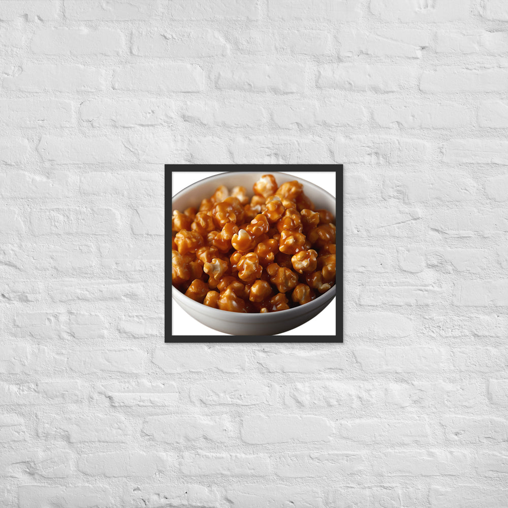 Caramel Coated Popcorn Framed poster 🤤 from Yumify.AI