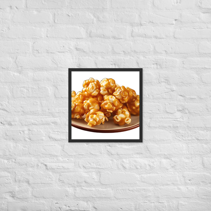 Caramel Coated Popcorn Framed poster 🤤 from Yumify.AI