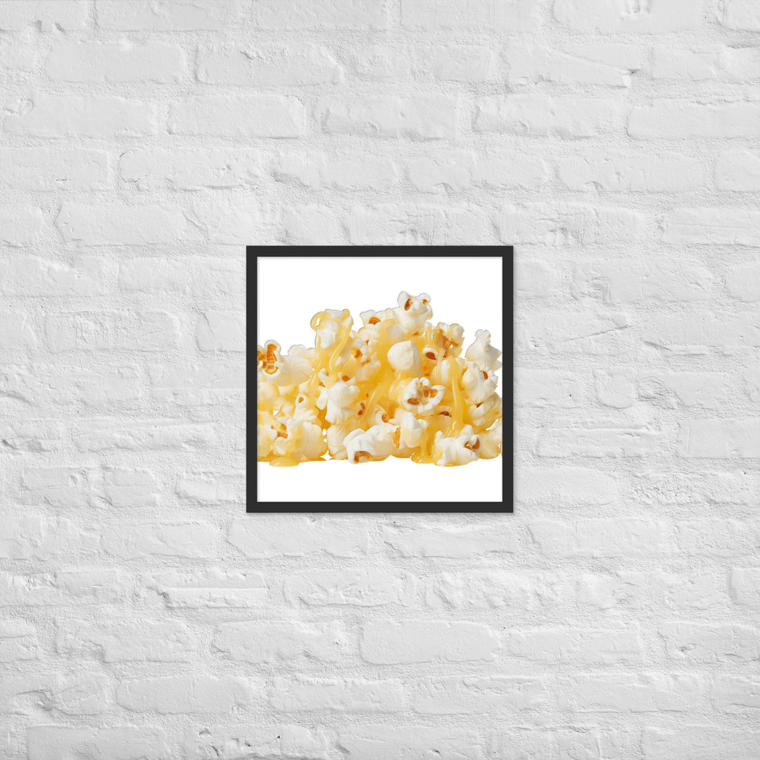 Butter Drizzled Popcorn Framed poster 🤤 from Yumify.AI