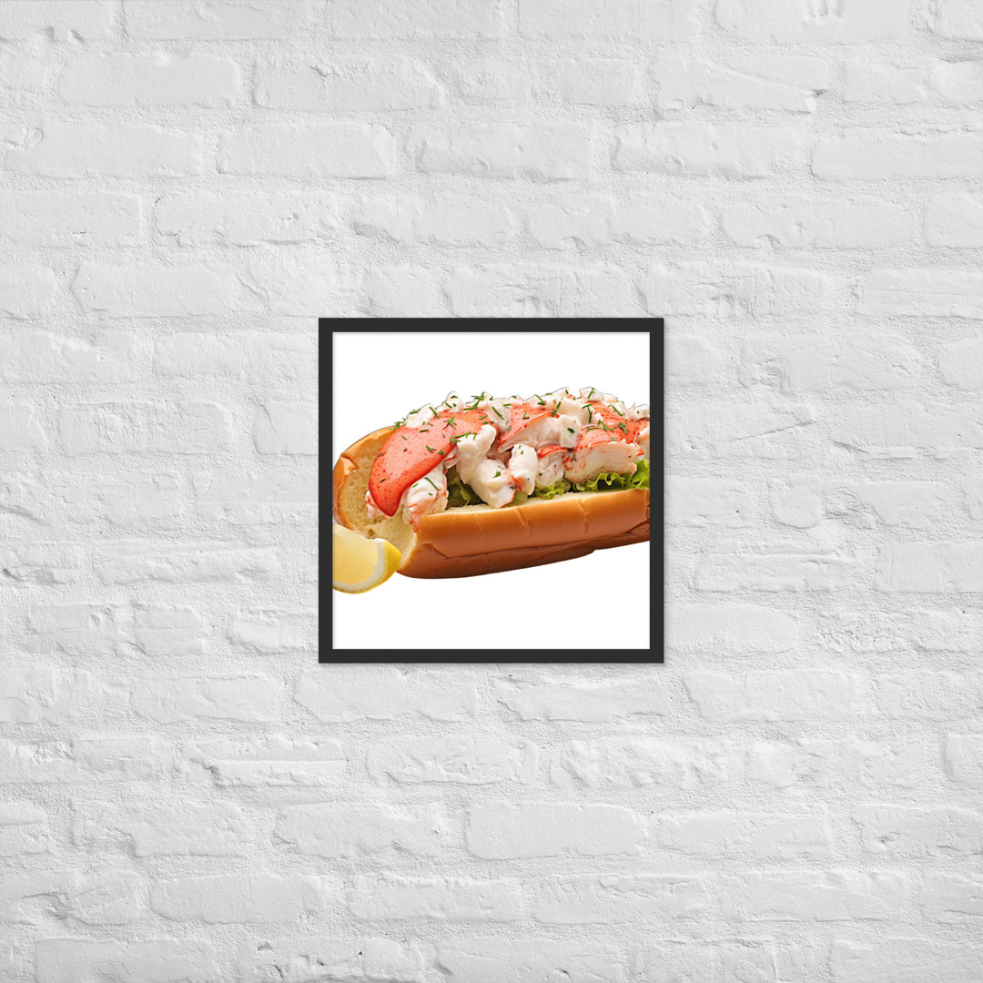 Lemon Zest Lobster Roll Framed poster 🤤 from Yumify.AI