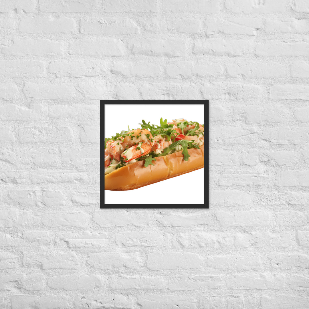 Garlic Butter Lobster Roll Framed poster 🤤 from Yumify.AI