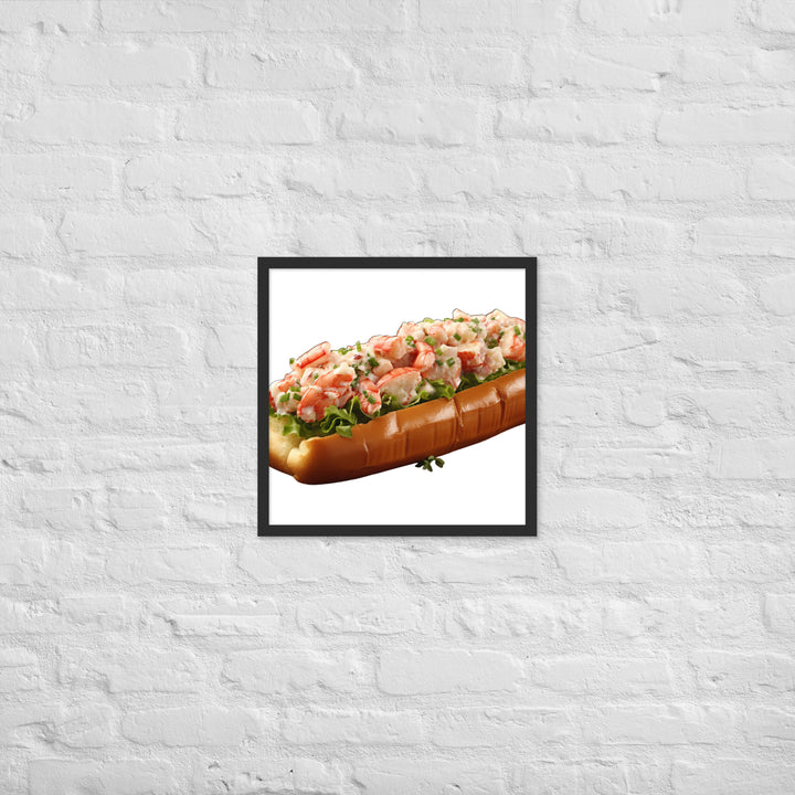 Classic Lobster Roll Framed poster 🤤 from Yumify.AI