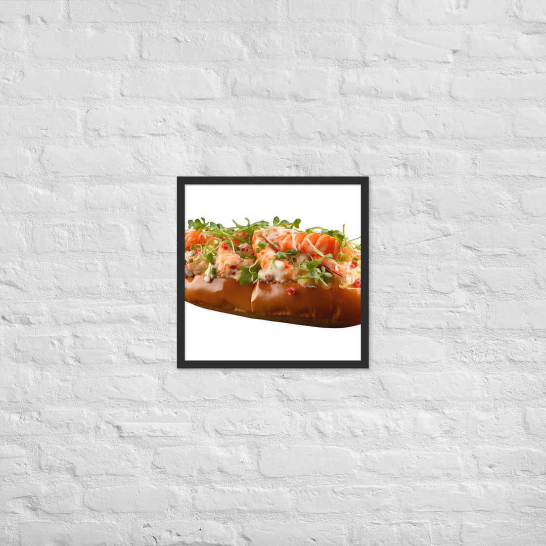 Classic Lobster Roll Framed poster 🤤 from Yumify.AI