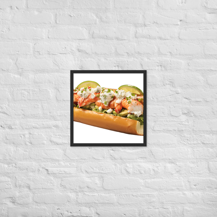 Avocado Lobster Roll Framed poster 🤤 from Yumify.AI