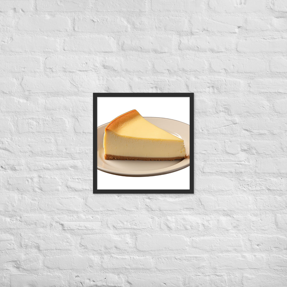 Classic New York Cheesecake Framed poster 🤤 from Yumify.AI