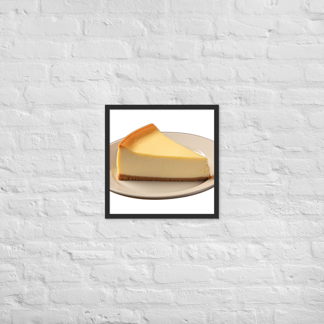 Classic New York Cheesecake Framed poster 🤤 from Yumify.AI