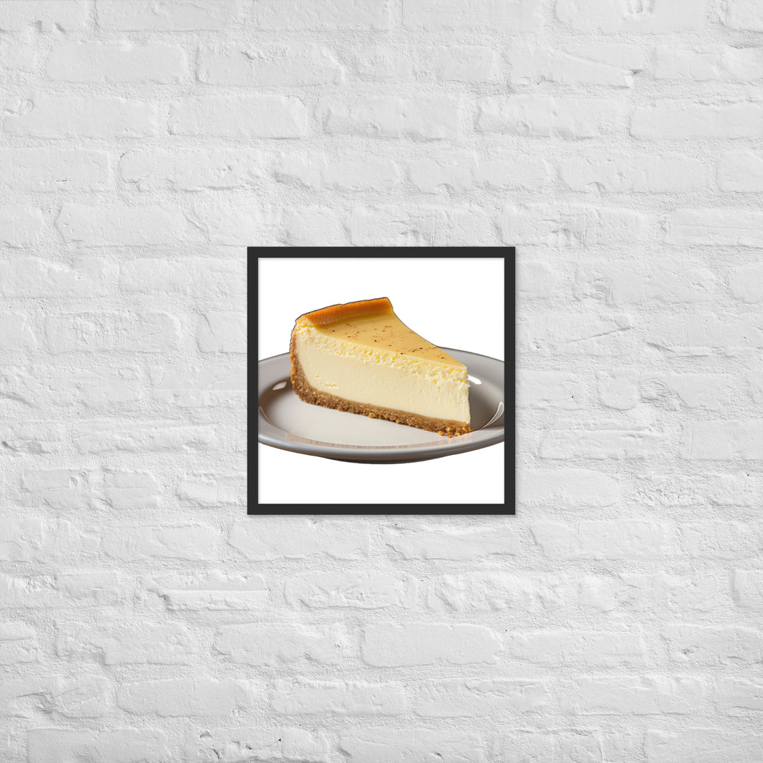 Classic New York Cheesecake Framed poster 🤤 from Yumify.AI