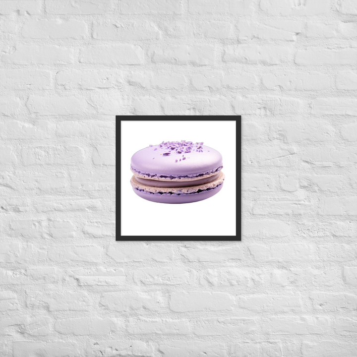 Lavender Macaron Framed poster 🤤 from Yumify.AI