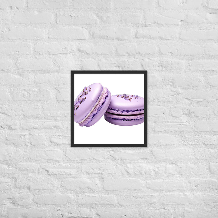 Lavender Macaron Framed poster 🤤 from Yumify.AI