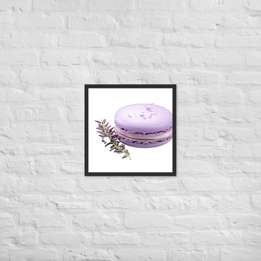 Lavender Macaron Framed poster 🤤 from Yumify.AI