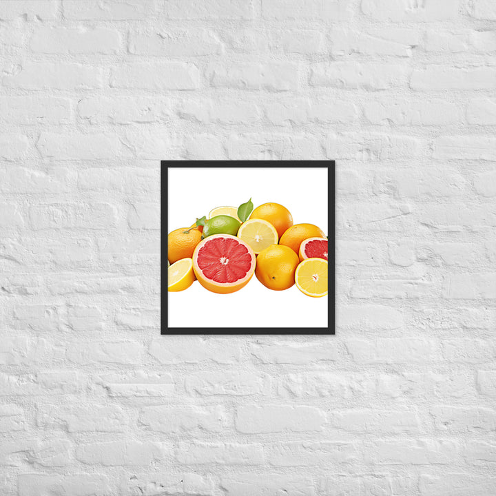 Tangy Citrus Medle Framed poster 🤤 from Yumify.AI