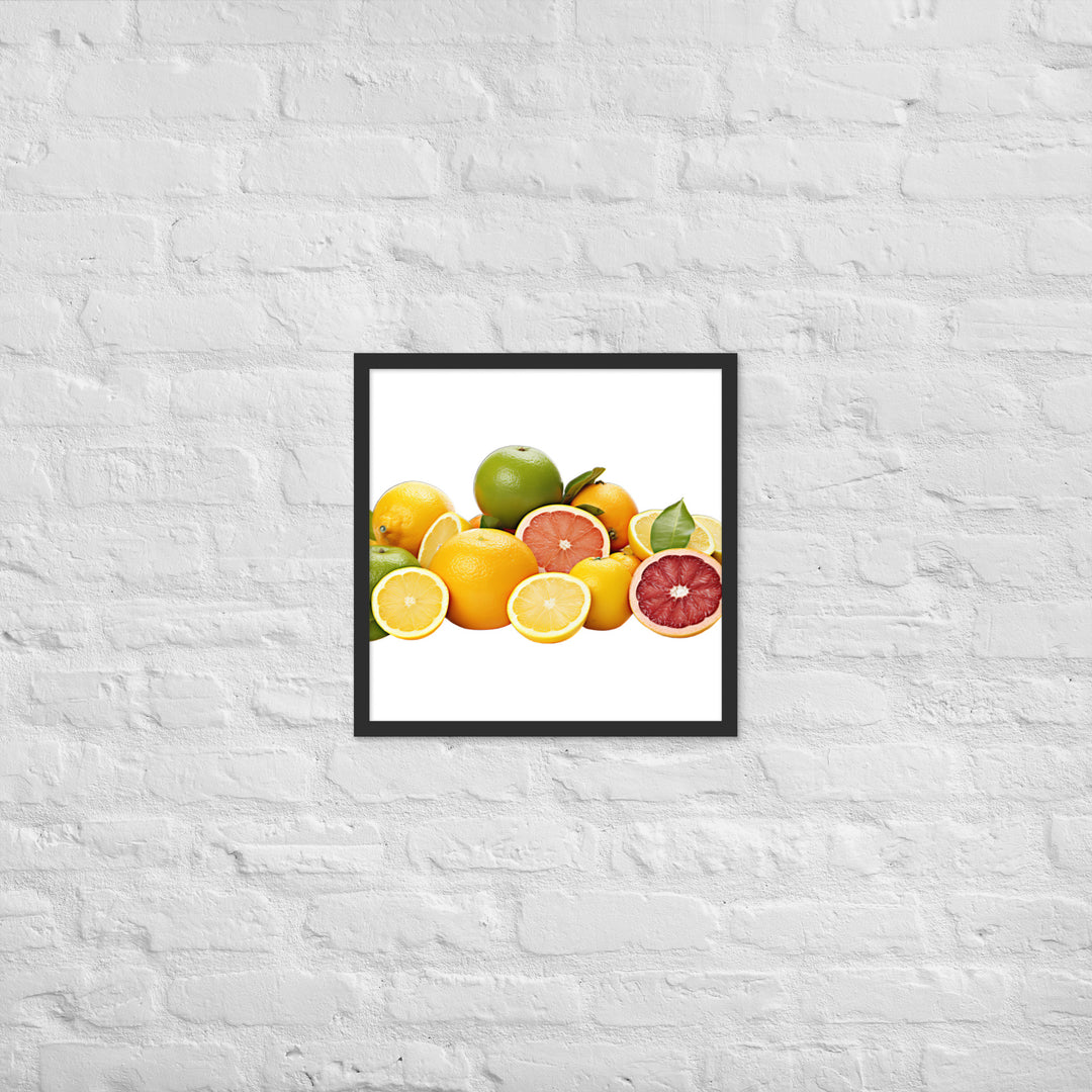 Tangy Citrus Medle Framed poster 🤤 from Yumify.AI