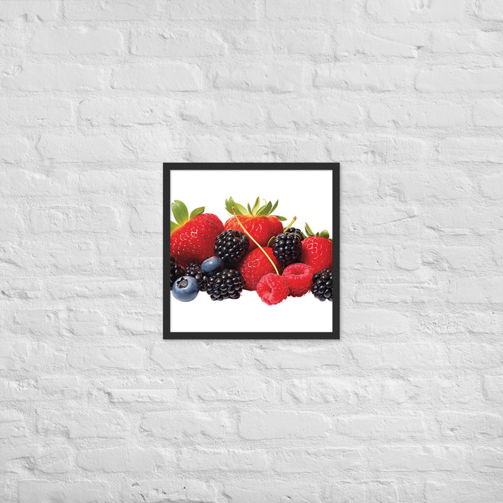 Berry Delight Assortment Framed poster 🤤 from Yumify.AI