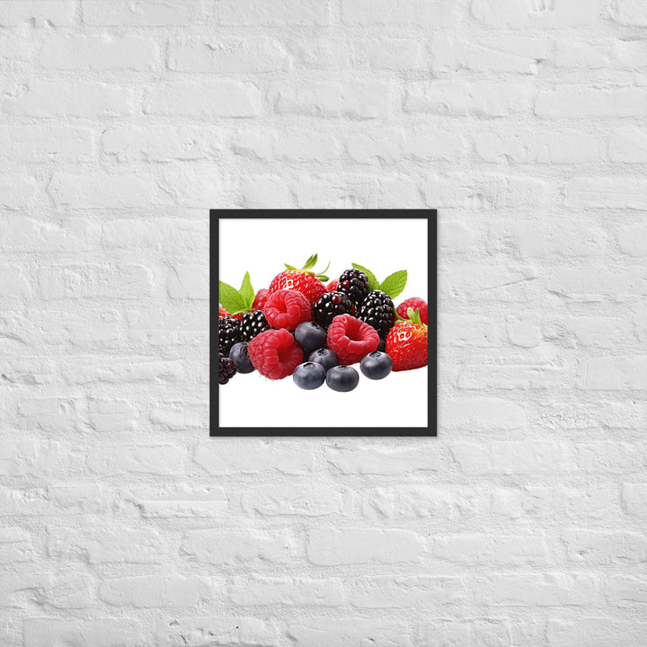 Berry Delight Assortment Framed poster 🤤 from Yumify.AI