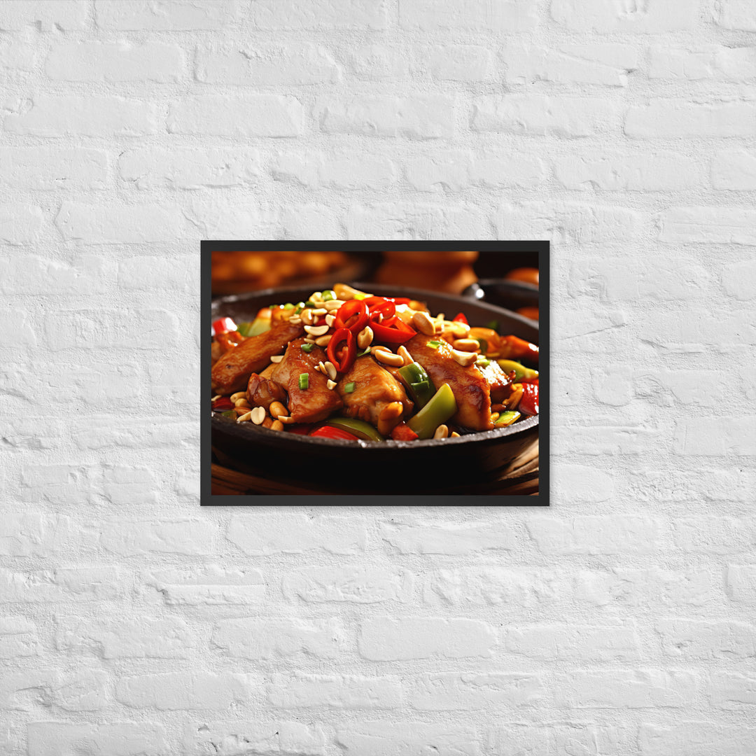 Kung Pao Chicken Framed poster 🤤 from Yumify.AI