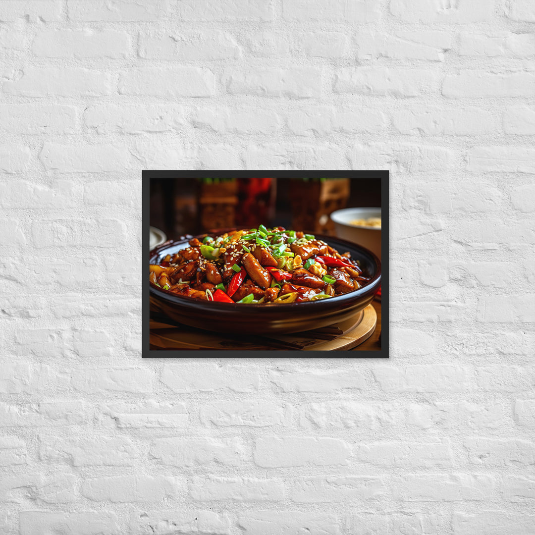 Kung Pao Chicken Framed poster 🤤 from Yumify.AI