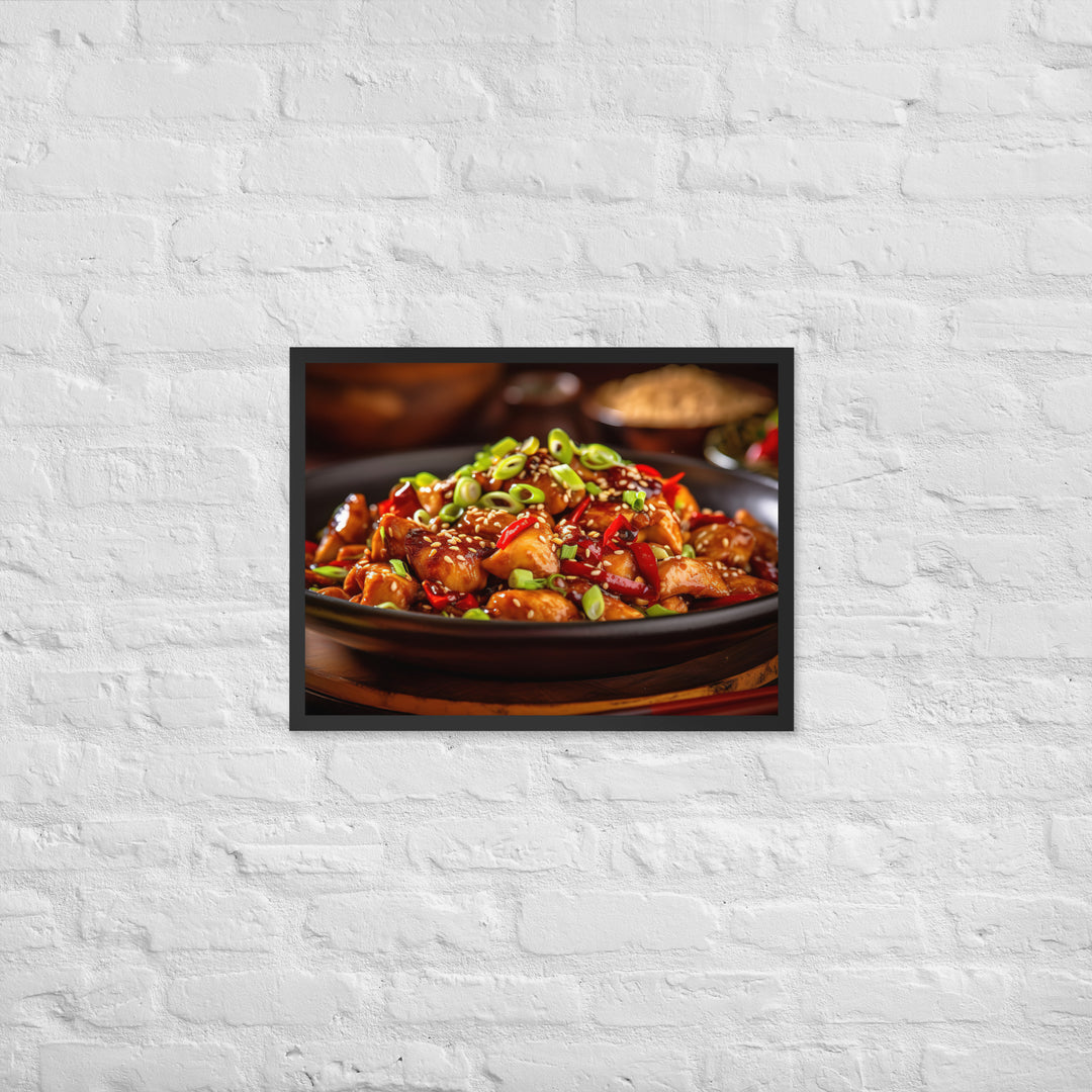 Kung Pao Chicken Framed poster 🤤 from Yumify.AI