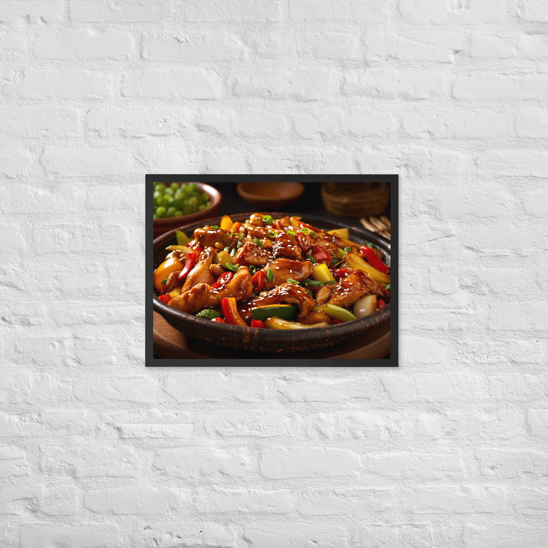 Kung Pao Chicken Framed poster 🤤 from Yumify.AI