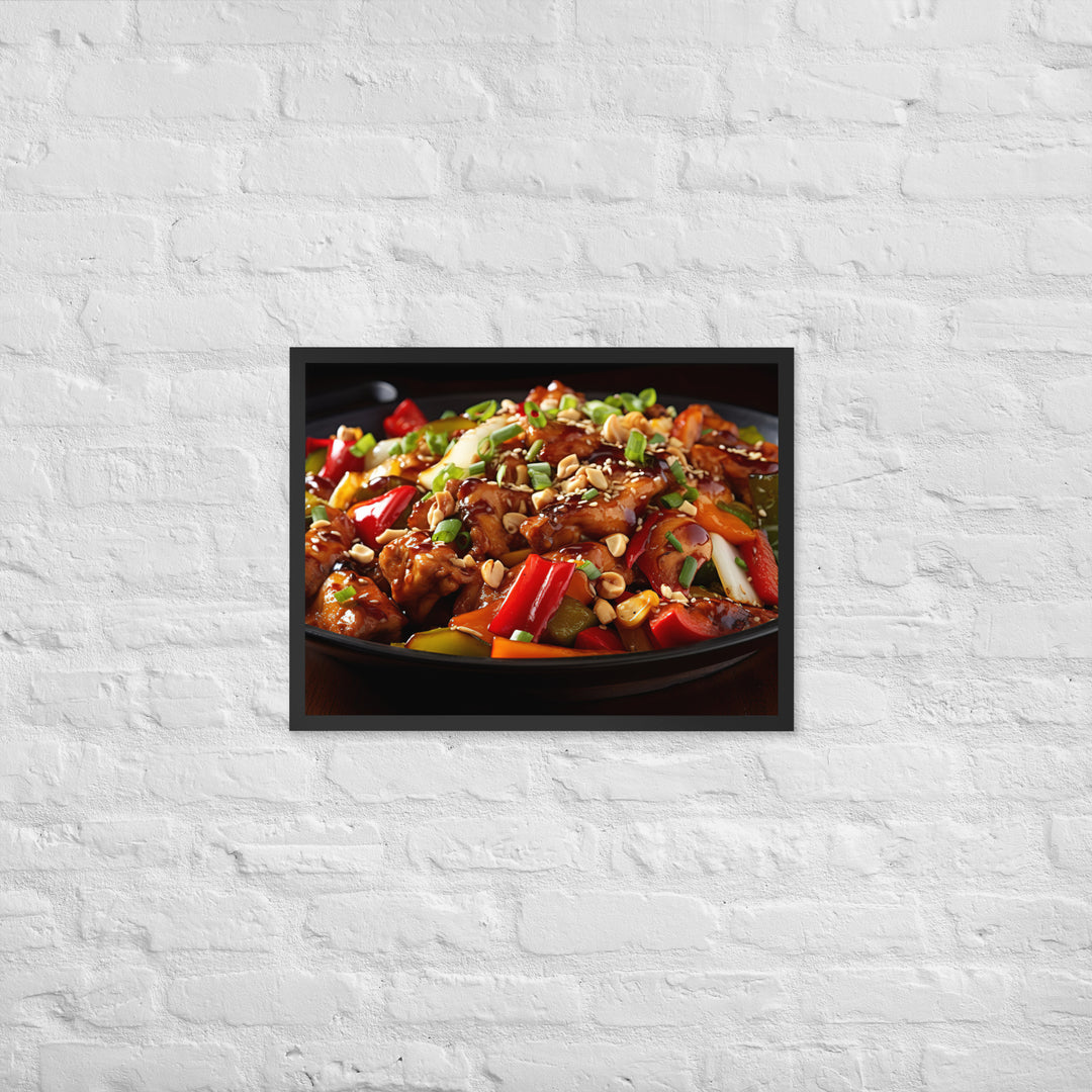 Kung Pao Chicken Framed poster 🤤 from Yumify.AI