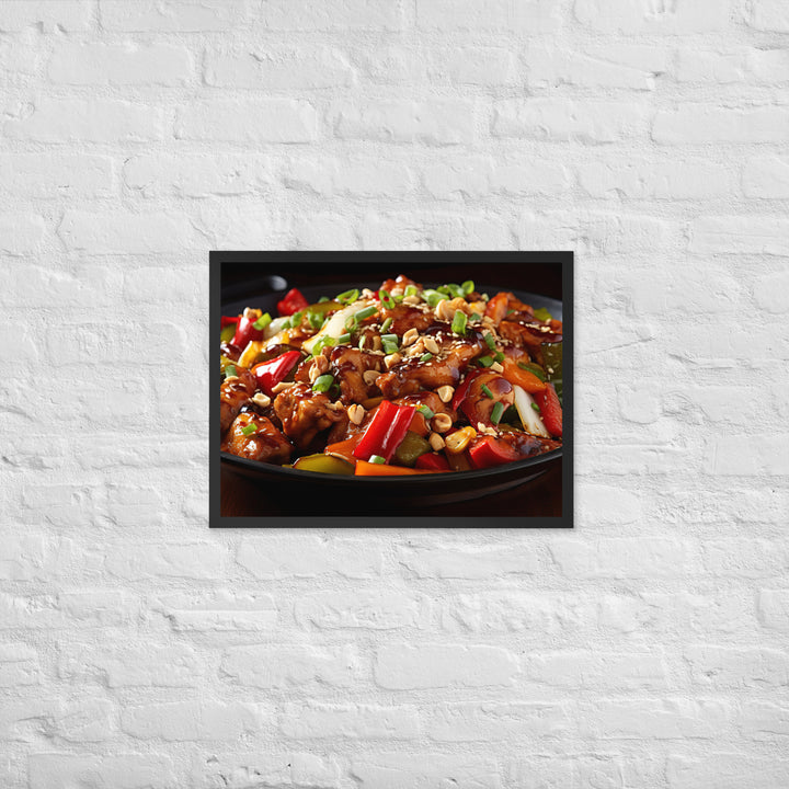 Kung Pao Chicken Framed poster 🤤 from Yumify.AI